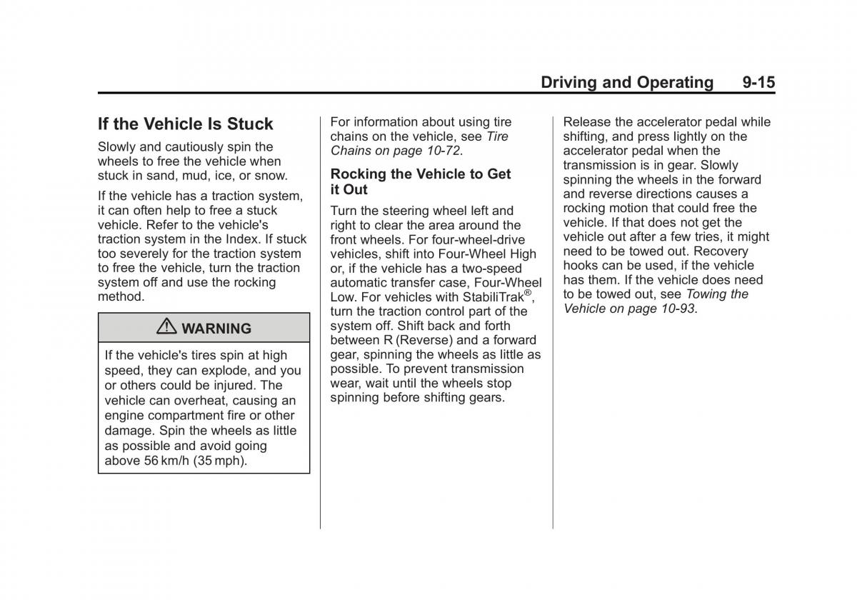 Chevrolet Suburban owners manual / page 293