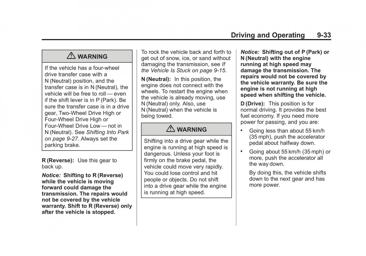 Chevrolet Suburban owners manual / page 311