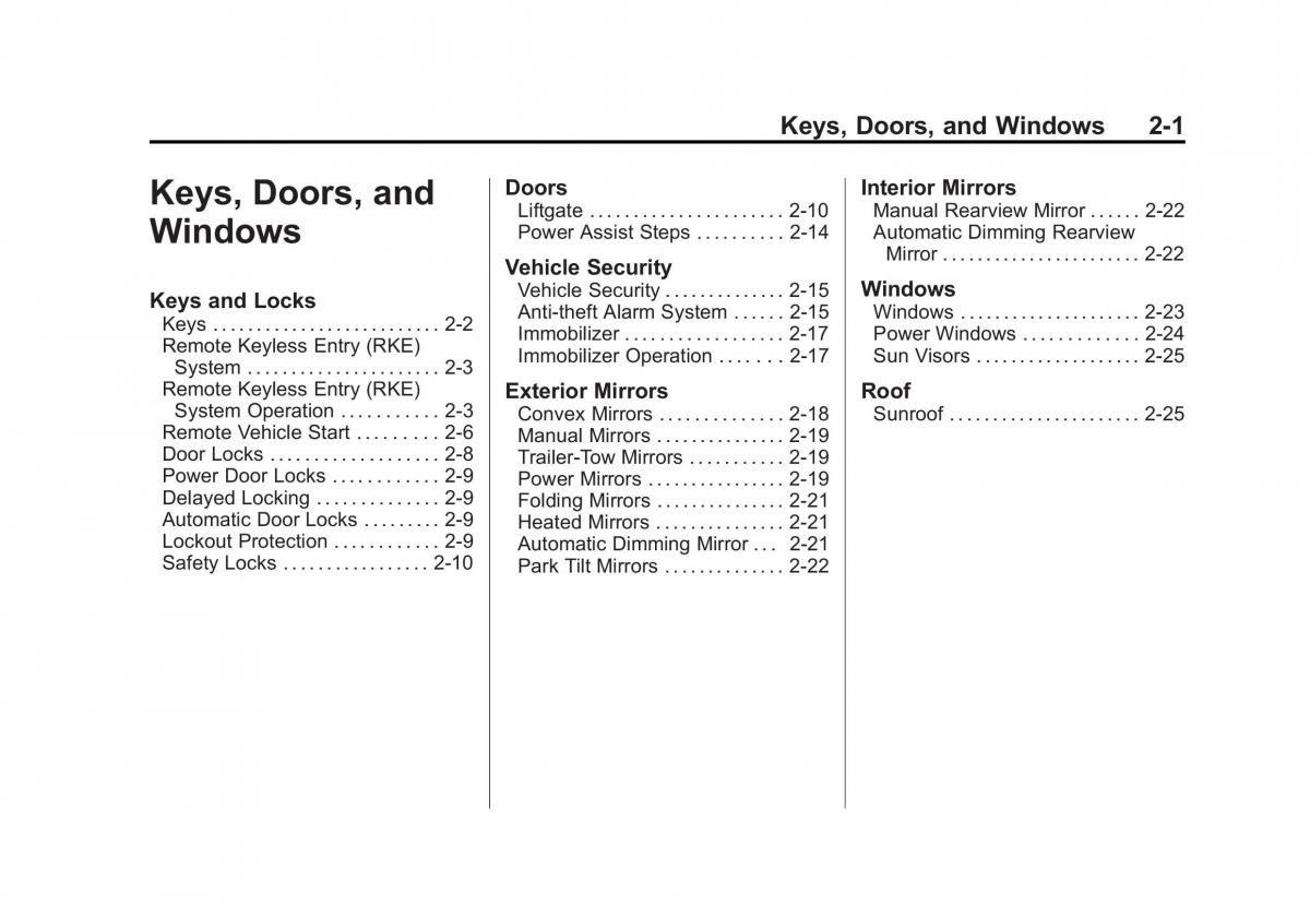 Chevrolet Suburban owners manual / page 37