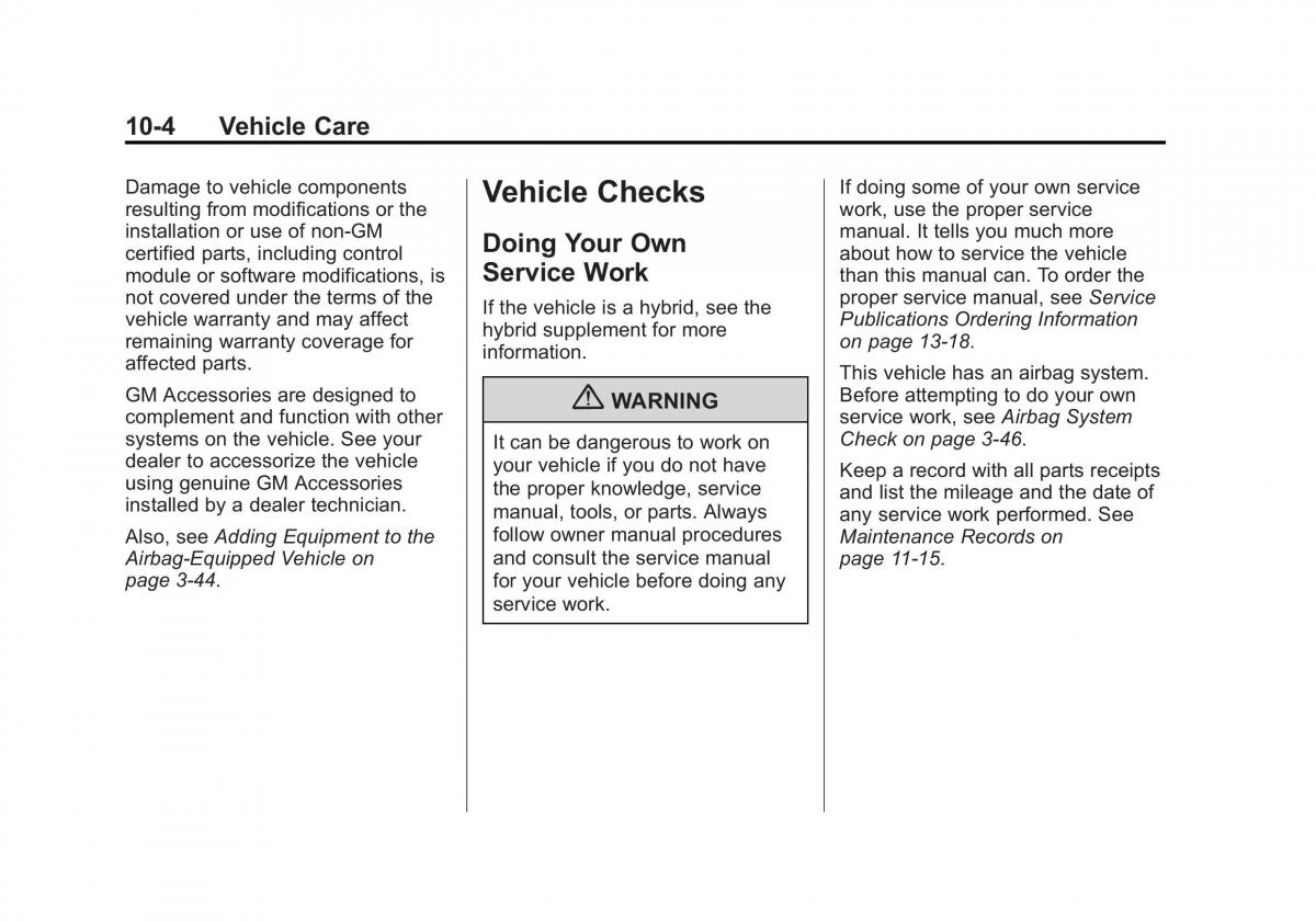 Chevrolet Suburban owners manual / page 376