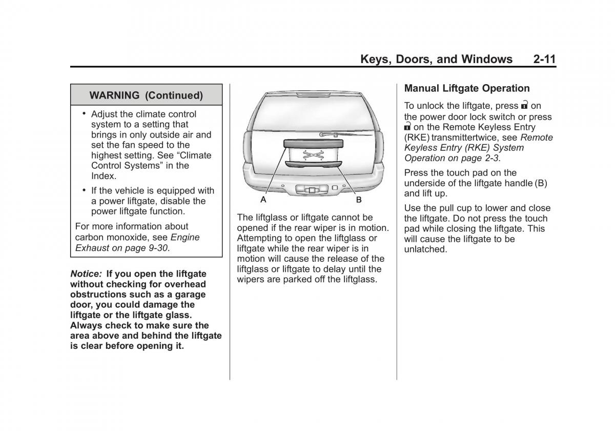 Chevrolet Suburban owners manual / page 47