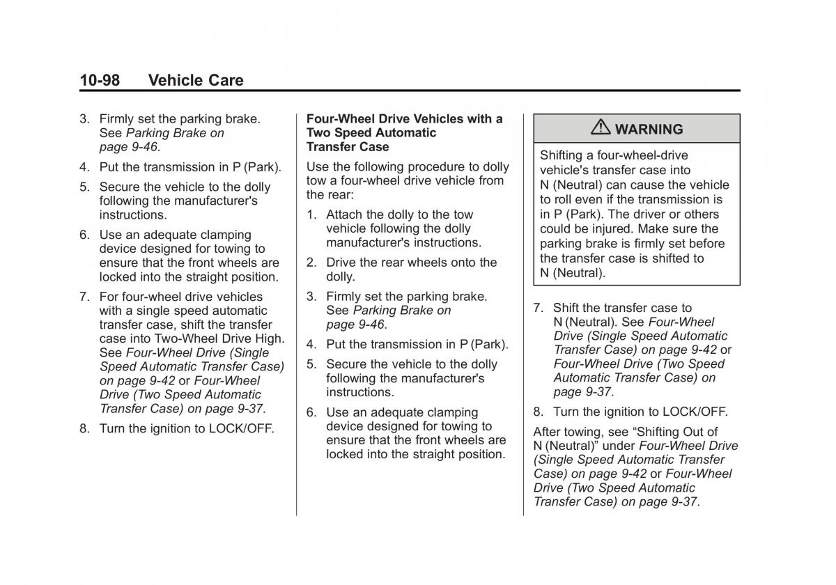 Chevrolet Suburban owners manual / page 470