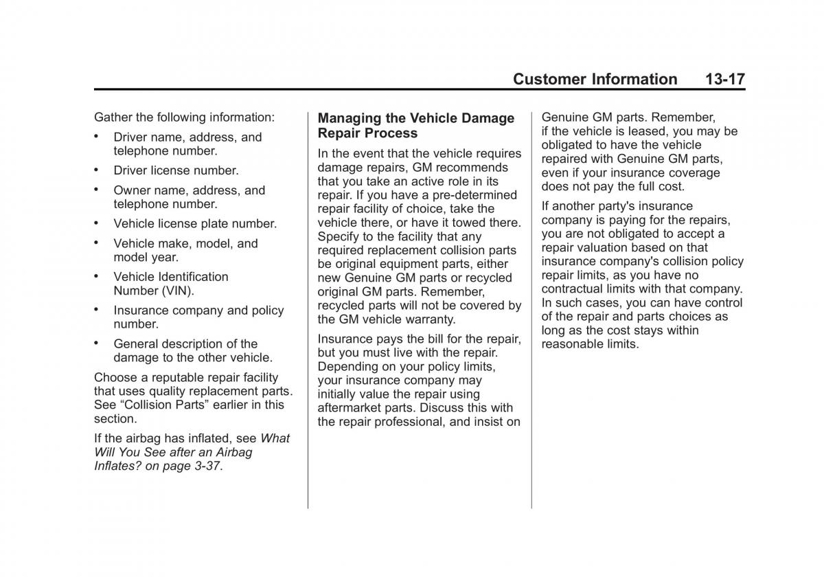 Chevrolet Suburban owners manual / page 517