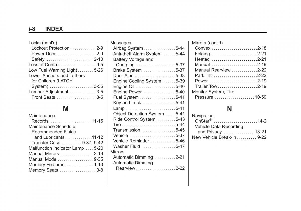 Chevrolet Suburban owners manual / page 538