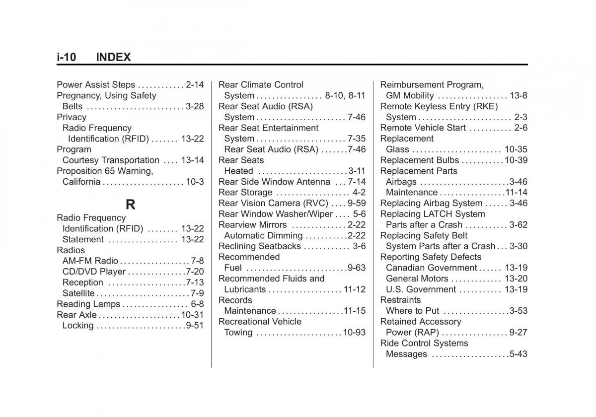 Chevrolet Suburban owners manual / page 540