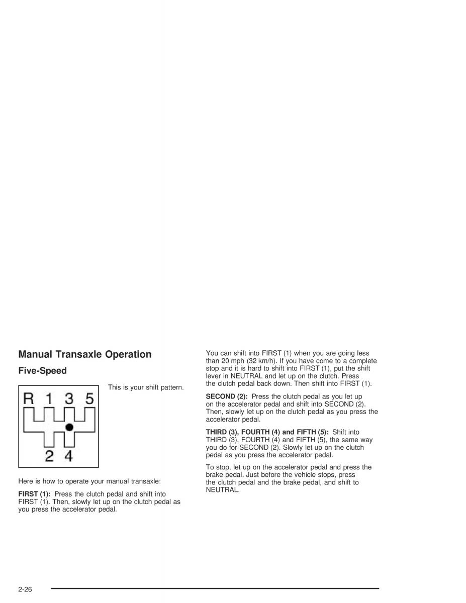 Chevrolet Aveo owners manual / page 92