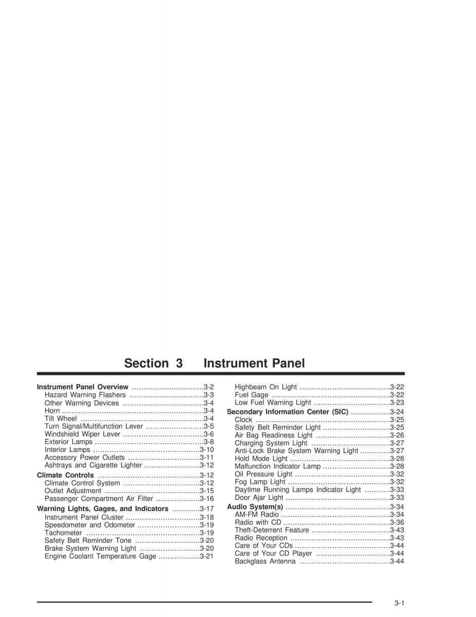 Chevrolet Aveo owners manual / page 105