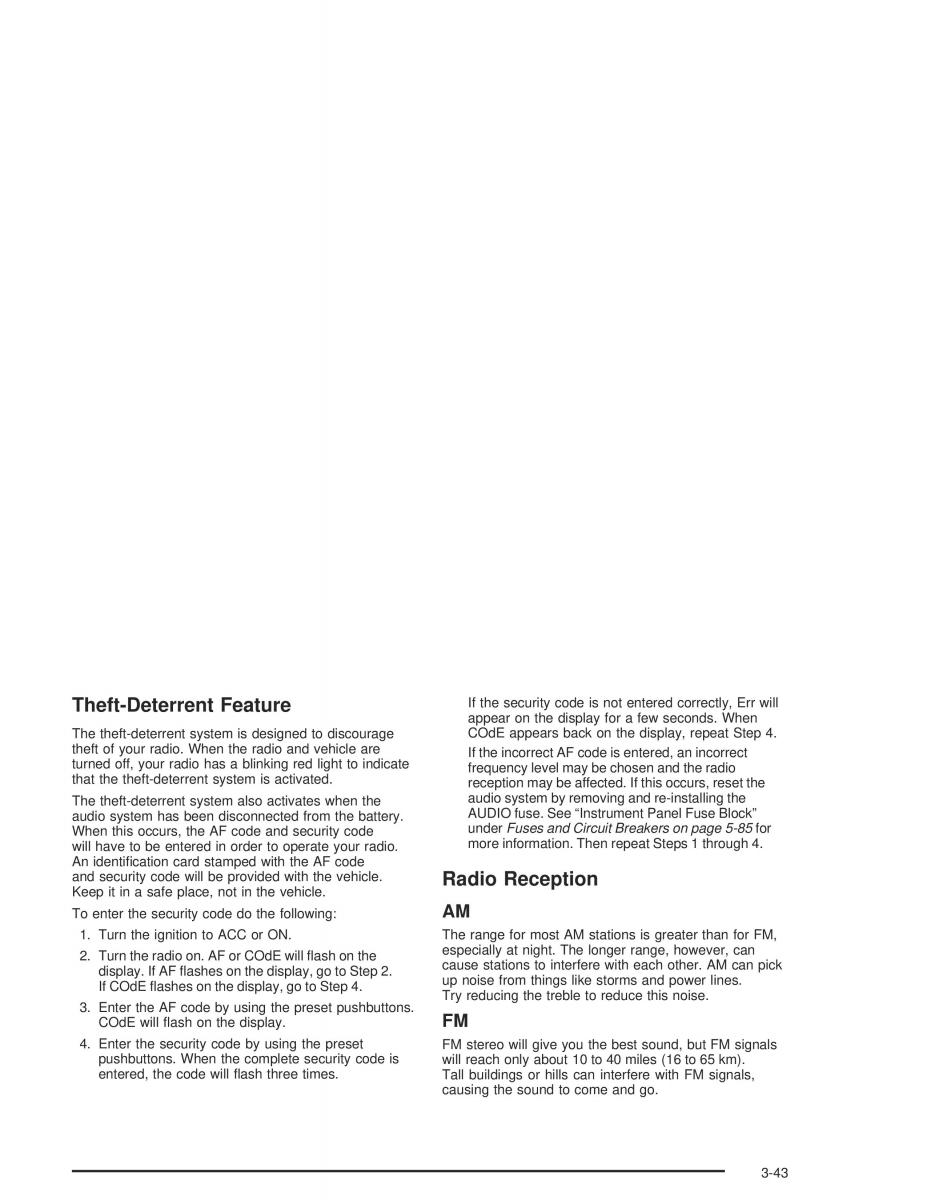 Chevrolet Aveo owners manual / page 147