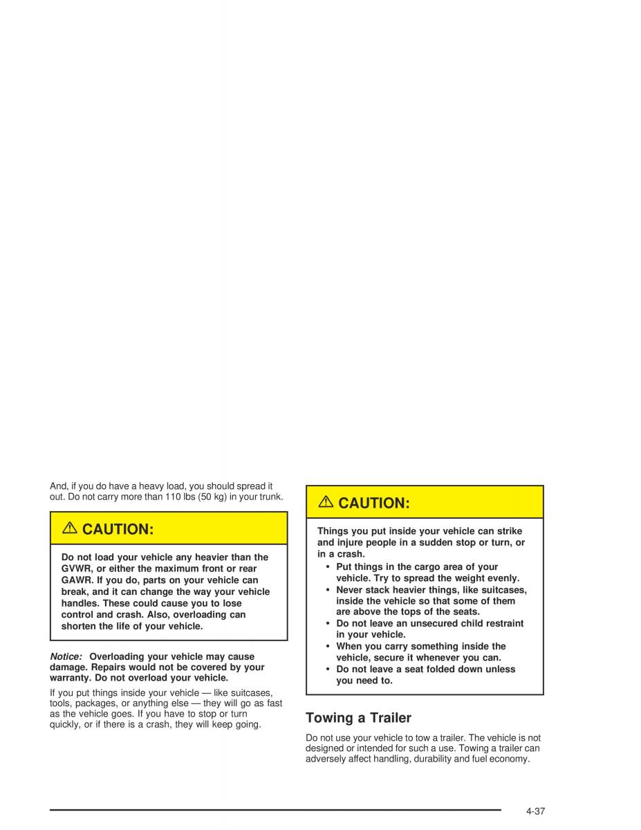 Chevrolet Aveo owners manual / page 185