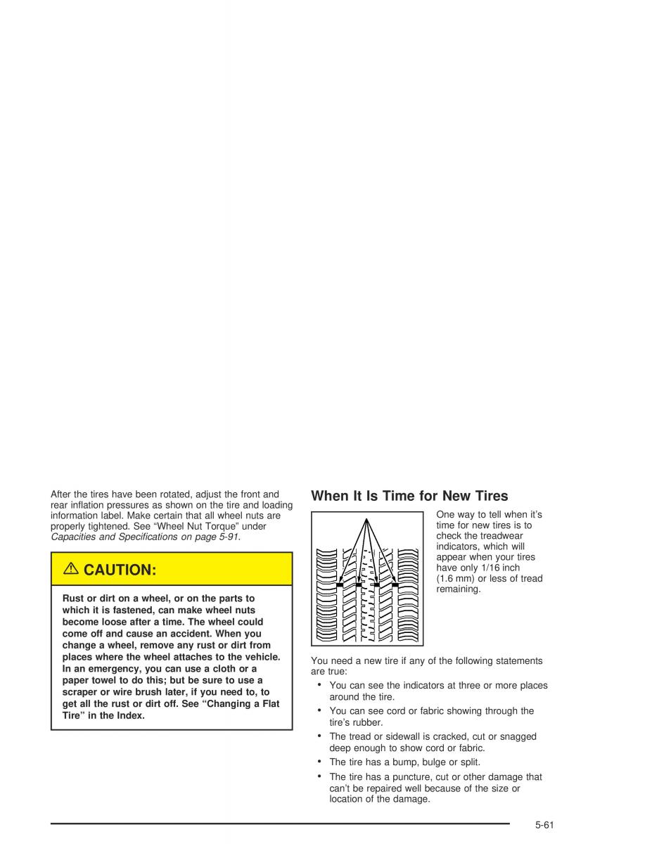 Chevrolet Aveo owners manual / page 247