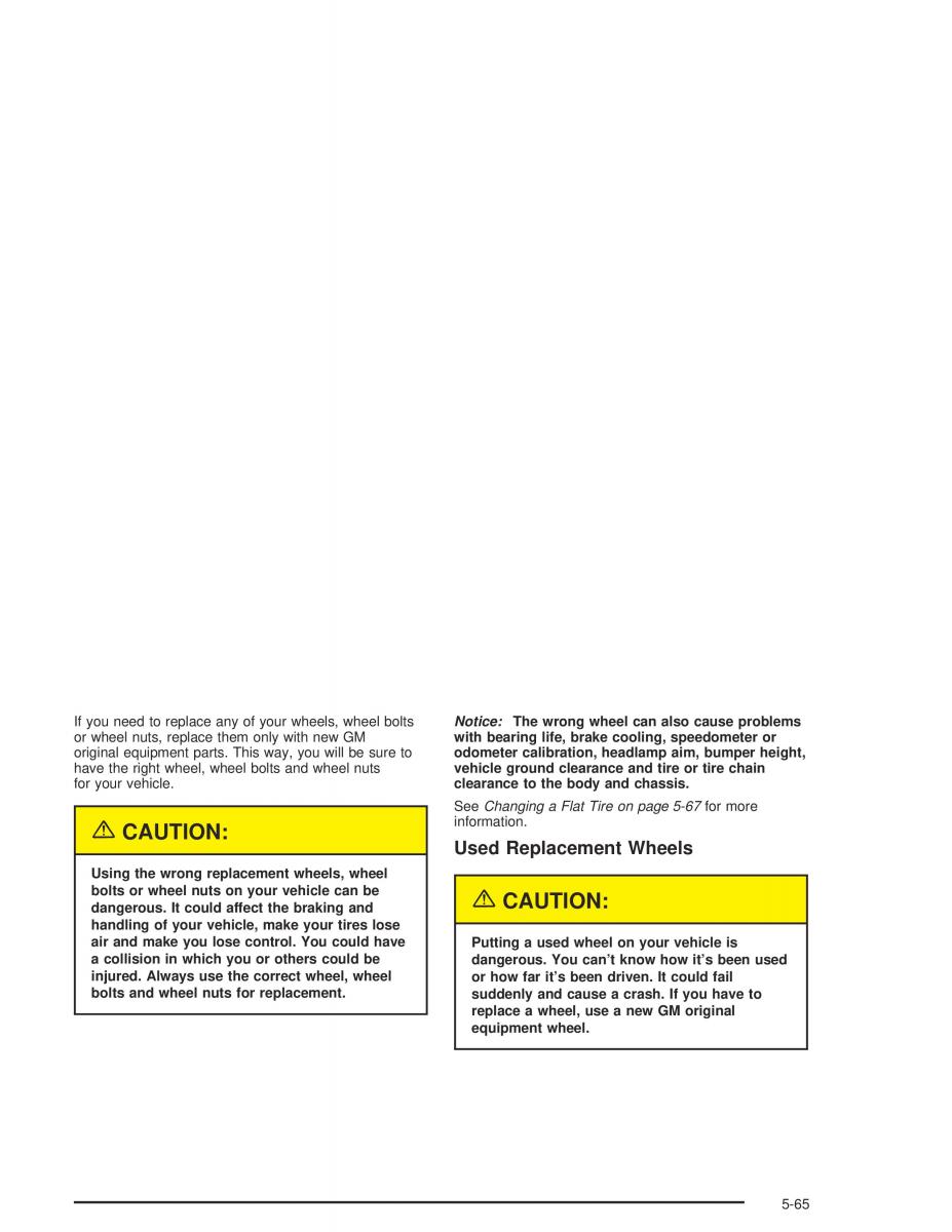 Chevrolet Aveo owners manual / page 251