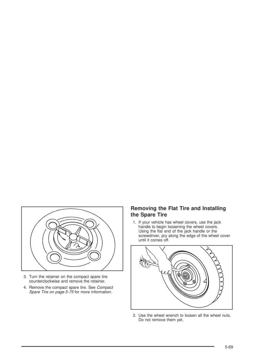 Chevrolet Aveo owners manual / page 255