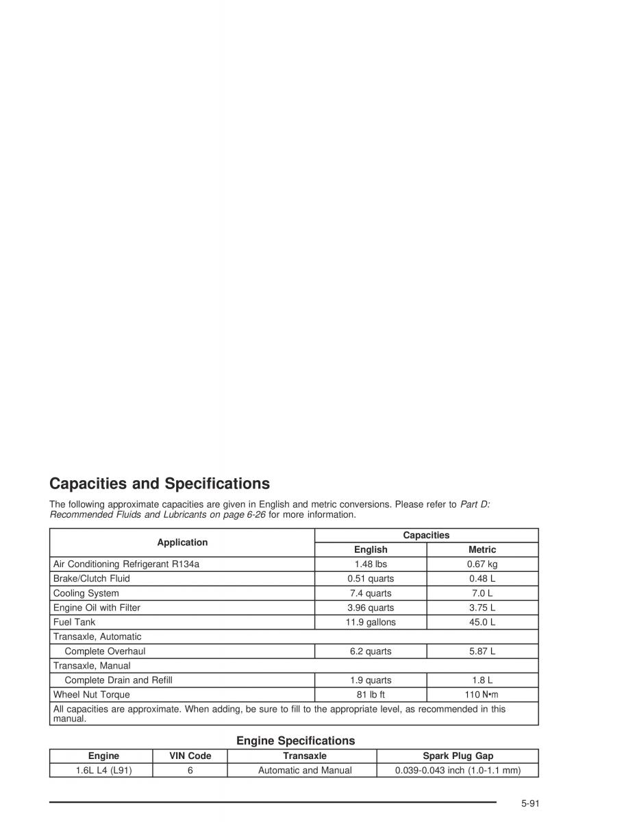 Chevrolet Aveo owners manual / page 277