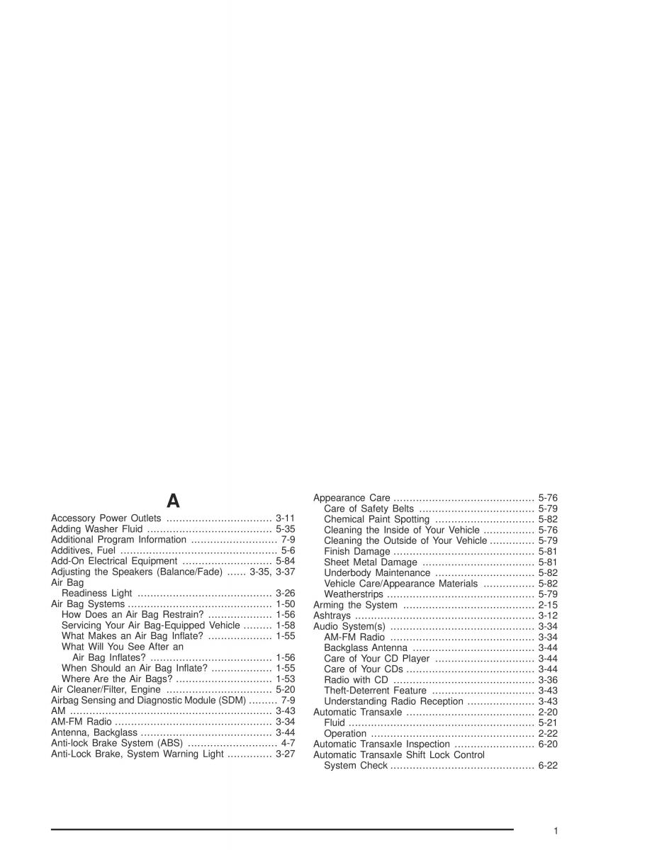 Chevrolet Aveo owners manual / page 321