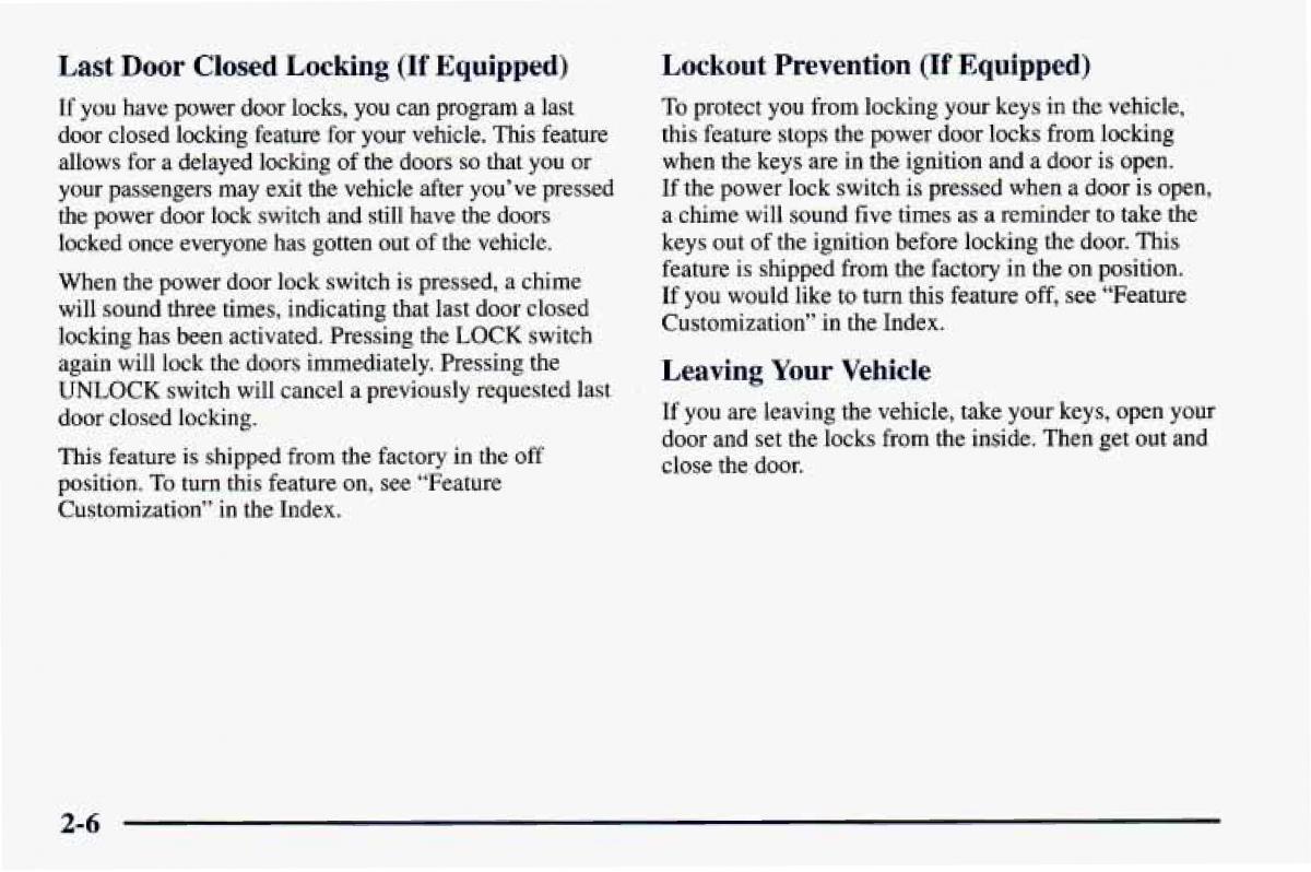 Chevrolet Camaro IV 4 owners manual / page 56