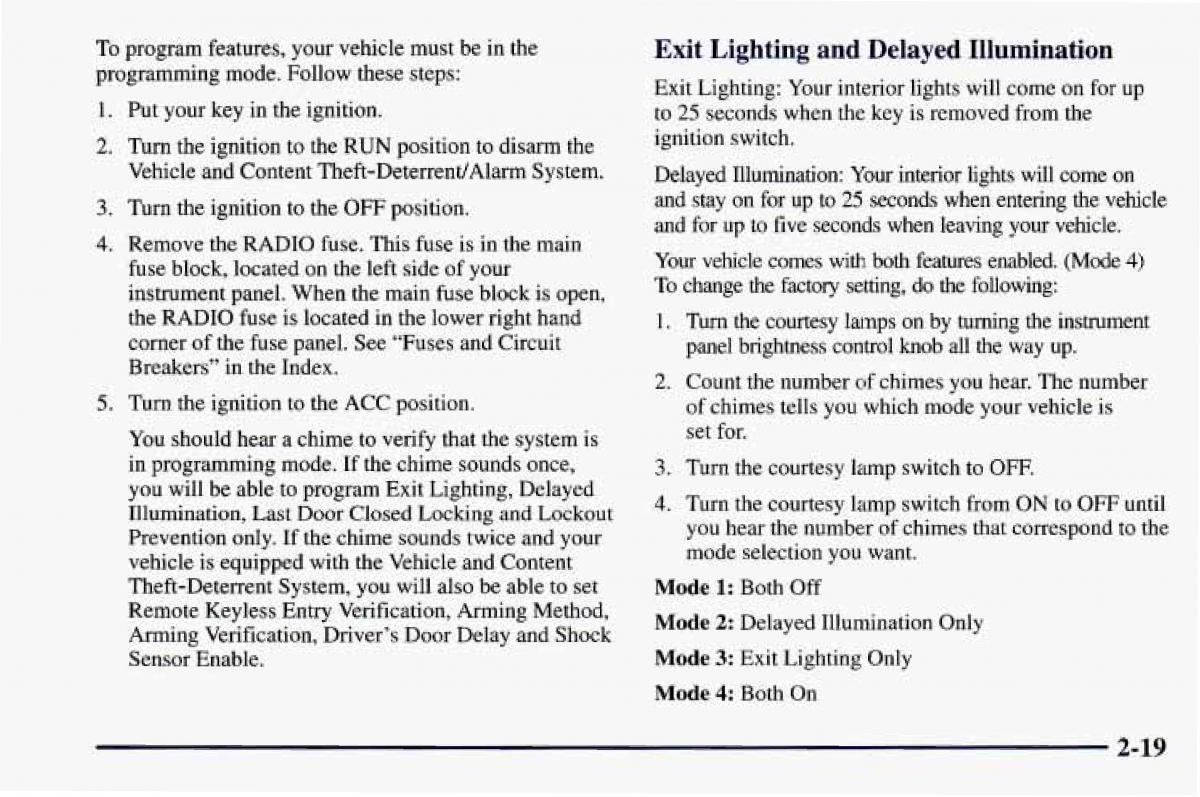 Chevrolet Camaro IV 4 owners manual / page 69