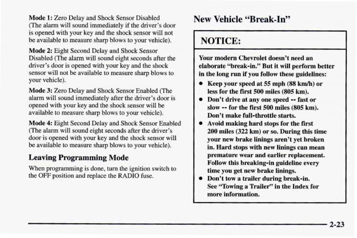 Chevrolet Camaro IV 4 owners manual / page 73