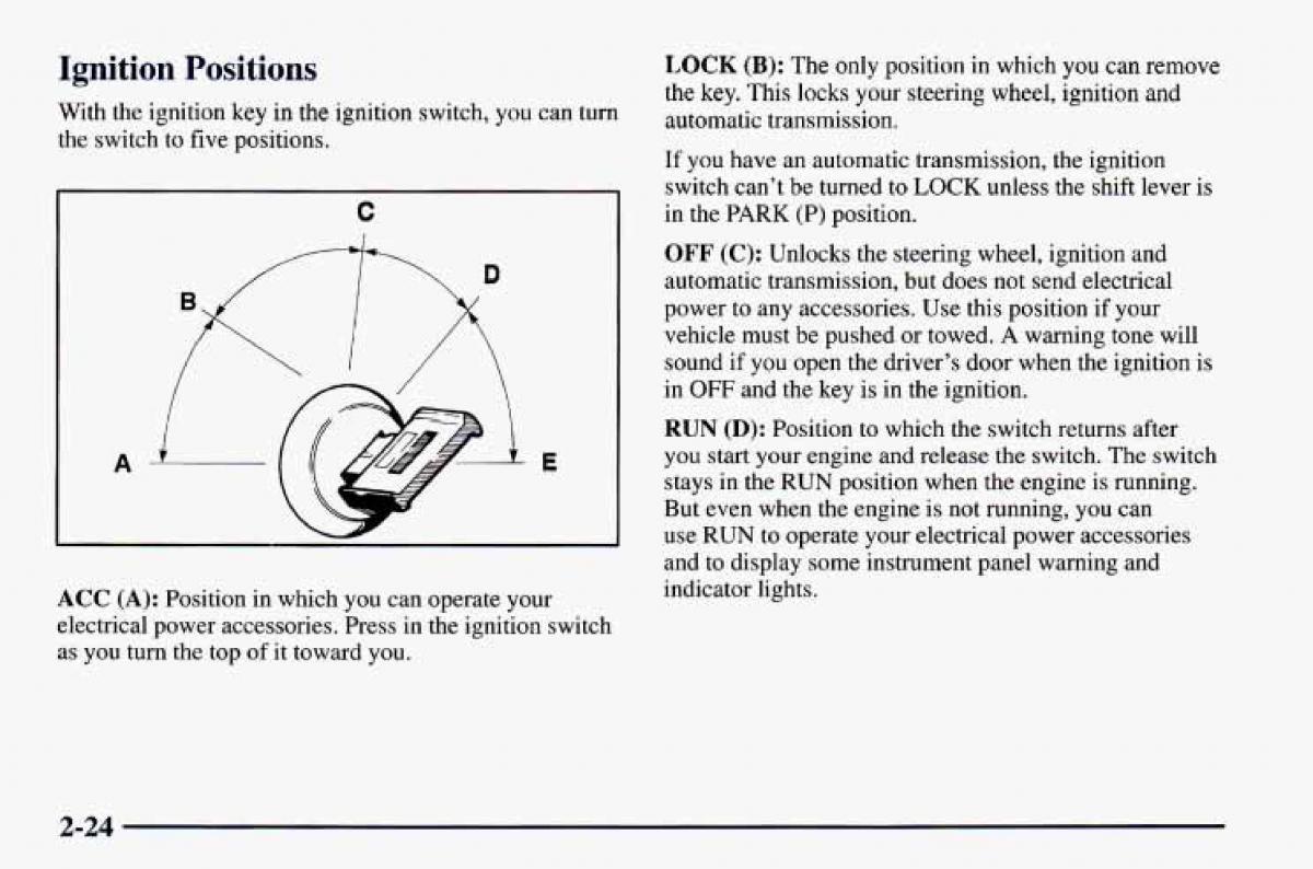 Chevrolet Camaro IV 4 owners manual / page 74