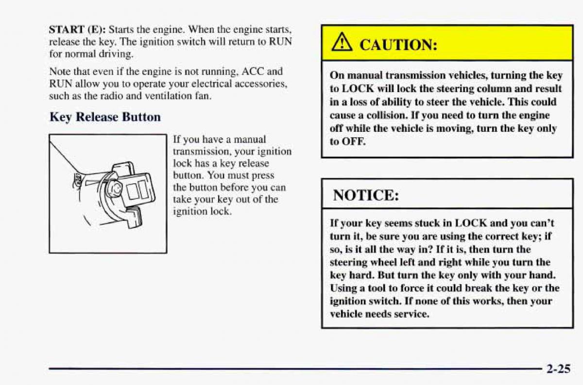 Chevrolet Camaro IV 4 owners manual / page 75