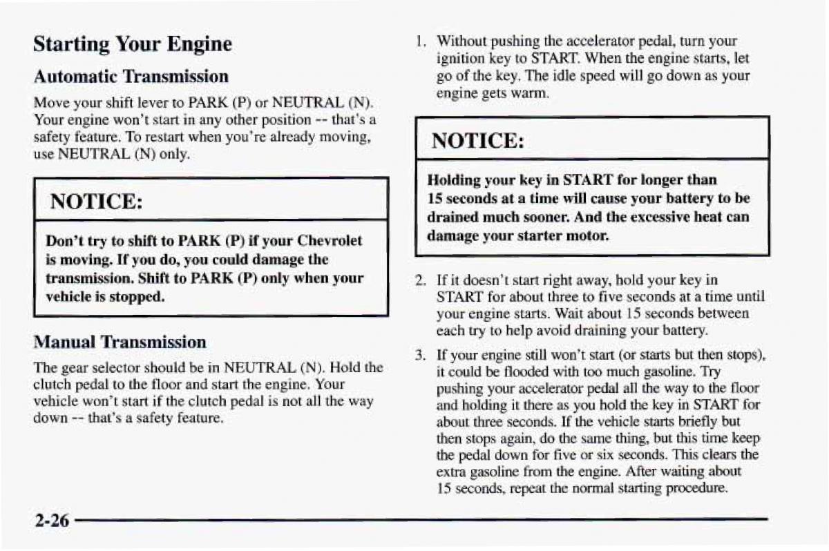 Chevrolet Camaro IV 4 owners manual / page 76