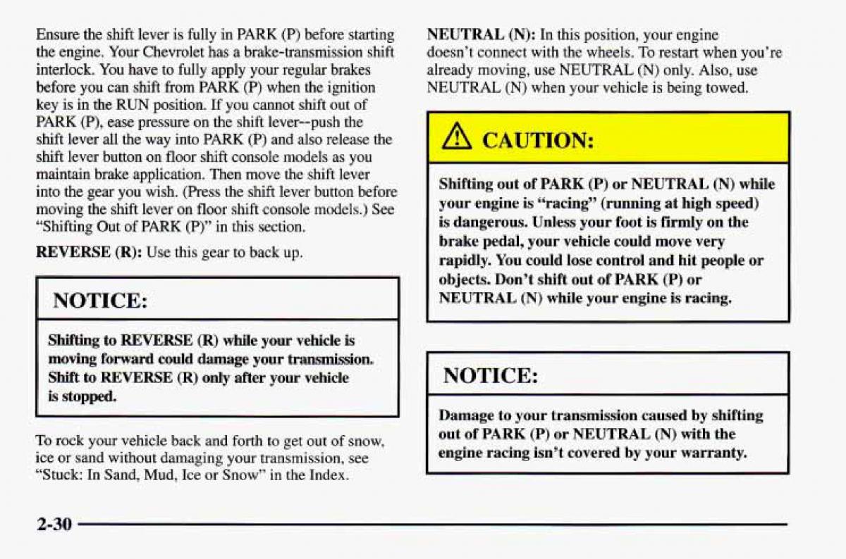 Chevrolet Camaro IV 4 owners manual / page 80