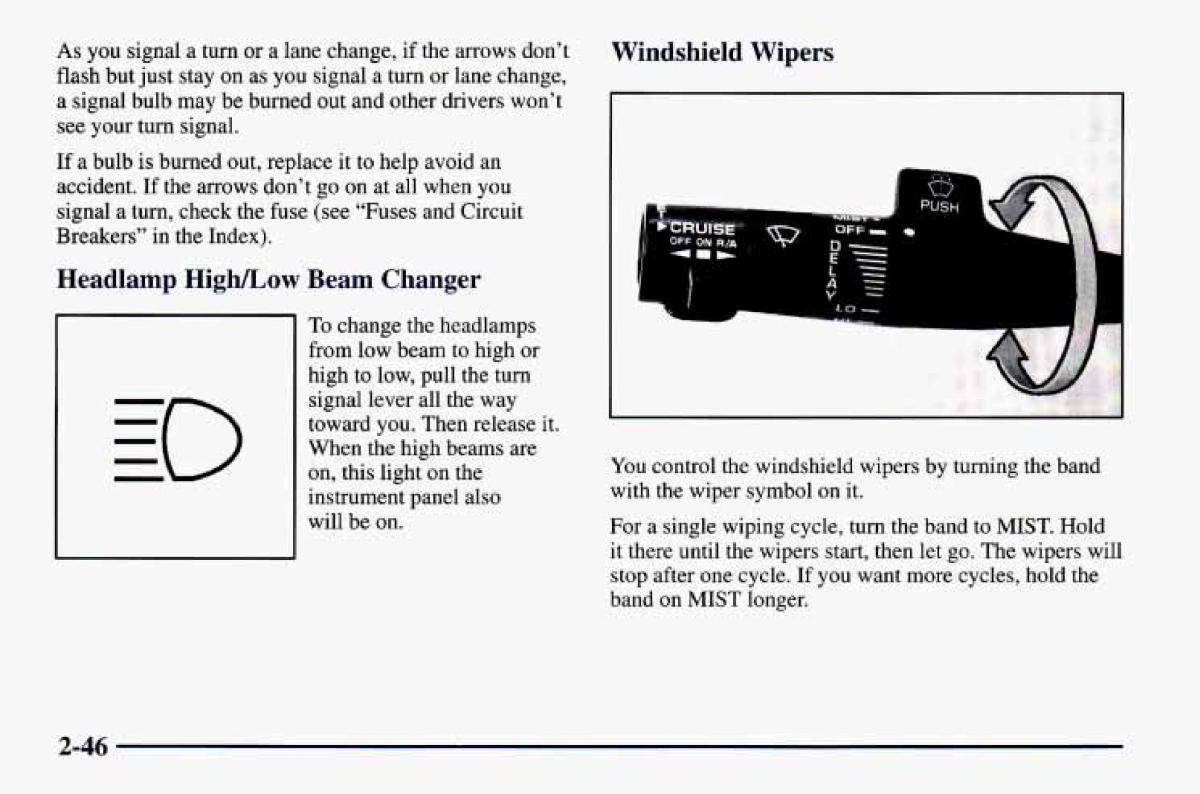 Chevrolet Camaro IV 4 owners manual / page 96