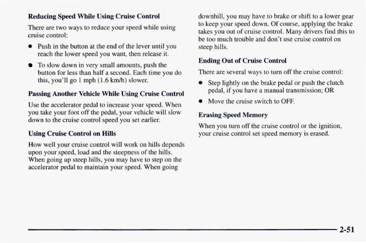 Chevrolet Camaro IV 4 owners manual / page 101