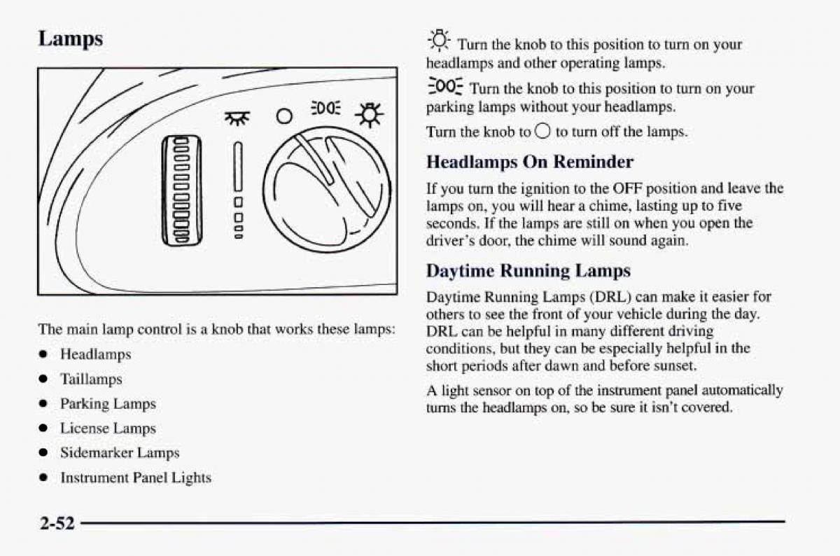 Chevrolet Camaro IV 4 owners manual / page 102