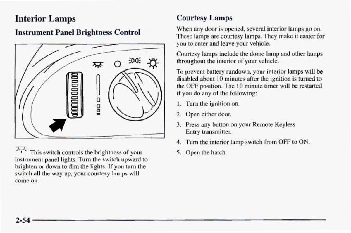 Chevrolet Camaro IV 4 owners manual / page 104