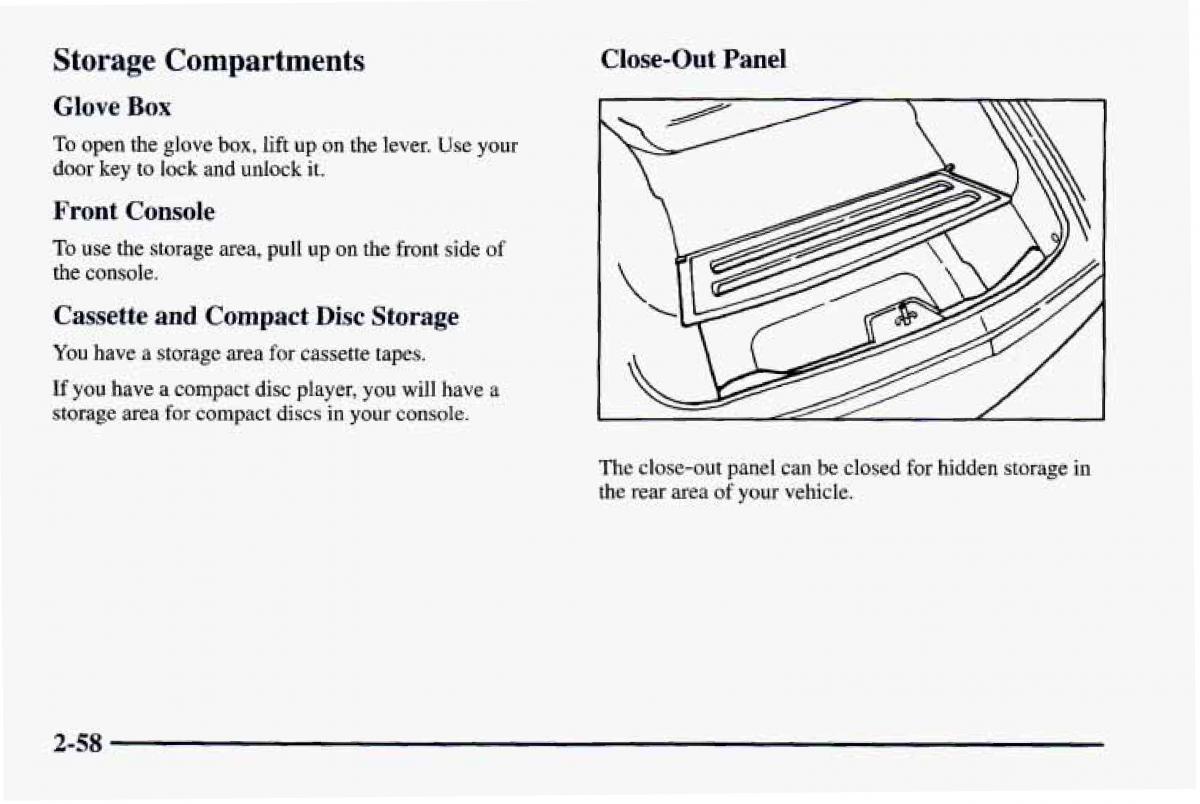 Chevrolet Camaro IV 4 owners manual / page 108