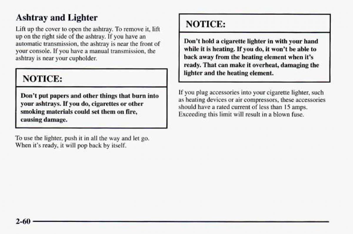 Chevrolet Camaro IV 4 owners manual / page 110