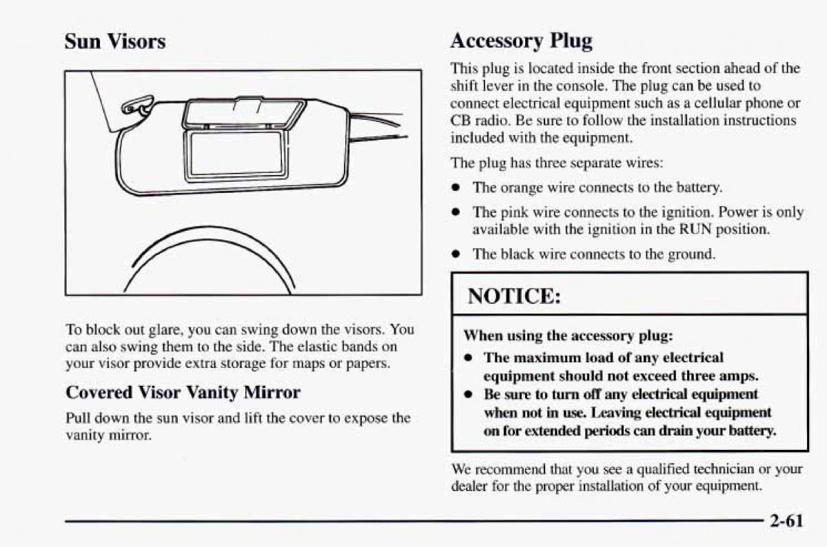 Chevrolet Camaro IV 4 owners manual / page 111