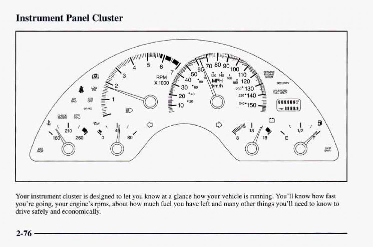 Chevrolet Camaro IV 4 owners manual / page 126