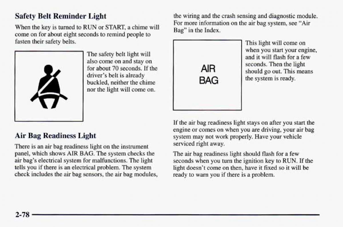 Chevrolet Camaro IV 4 owners manual / page 128