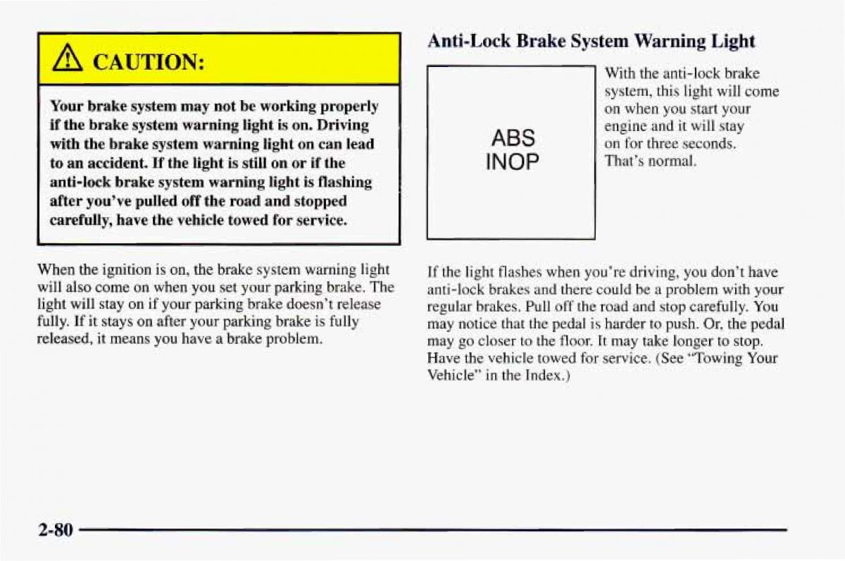 Chevrolet Camaro IV 4 owners manual / page 130