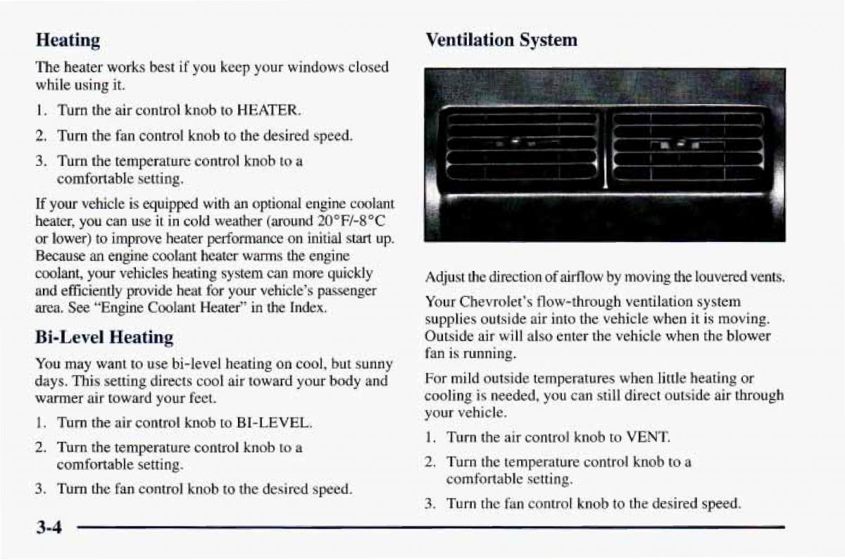 Chevrolet Camaro IV 4 owners manual / page 144