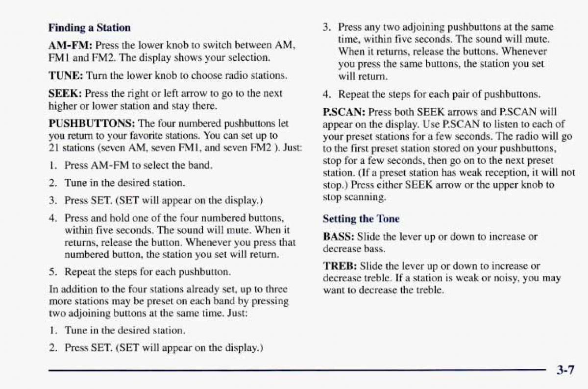 Chevrolet Camaro IV 4 owners manual / page 147