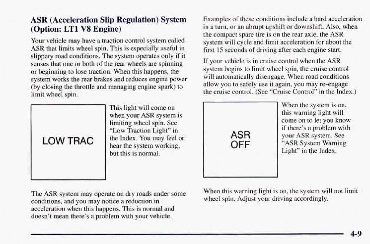 Chevrolet Camaro IV 4 owners manual / page 173