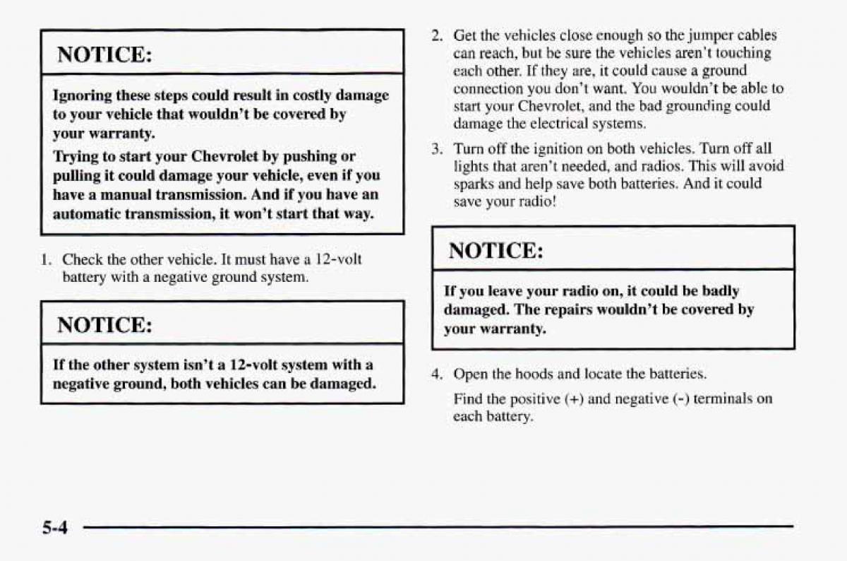 Chevrolet Camaro IV 4 owners manual / page 208