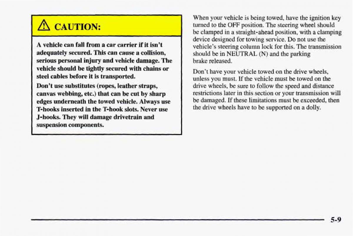 Chevrolet Camaro IV 4 owners manual / page 213