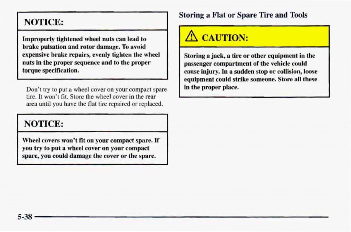 Chevrolet Camaro IV 4 owners manual / page 242