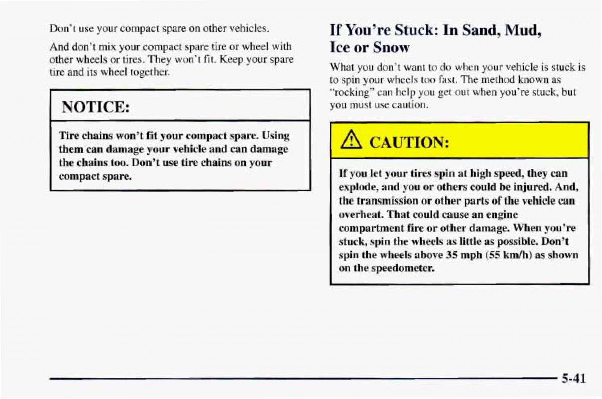 Chevrolet Camaro IV 4 owners manual / page 245