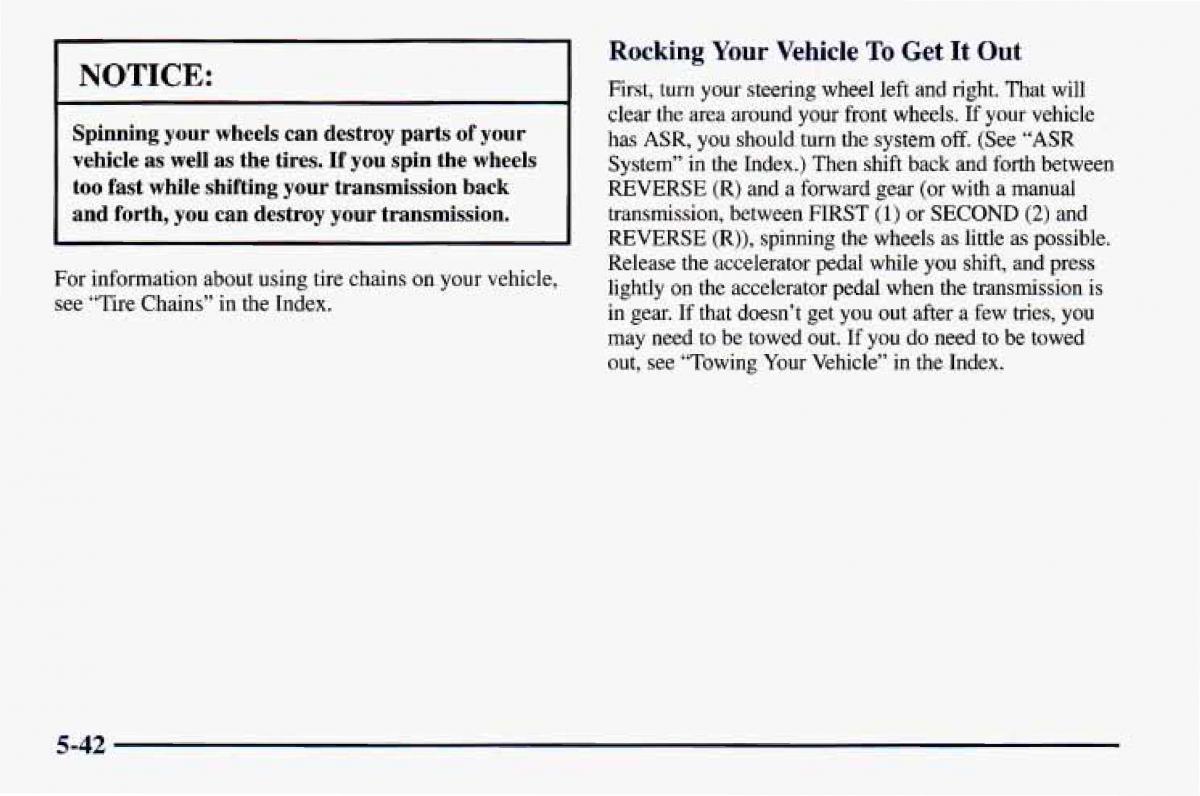 Chevrolet Camaro IV 4 owners manual / page 246