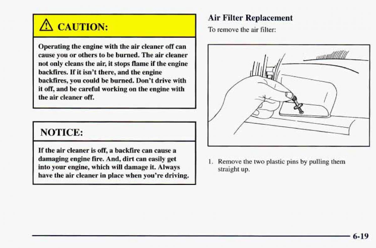 Chevrolet Camaro IV 4 owners manual / page 265