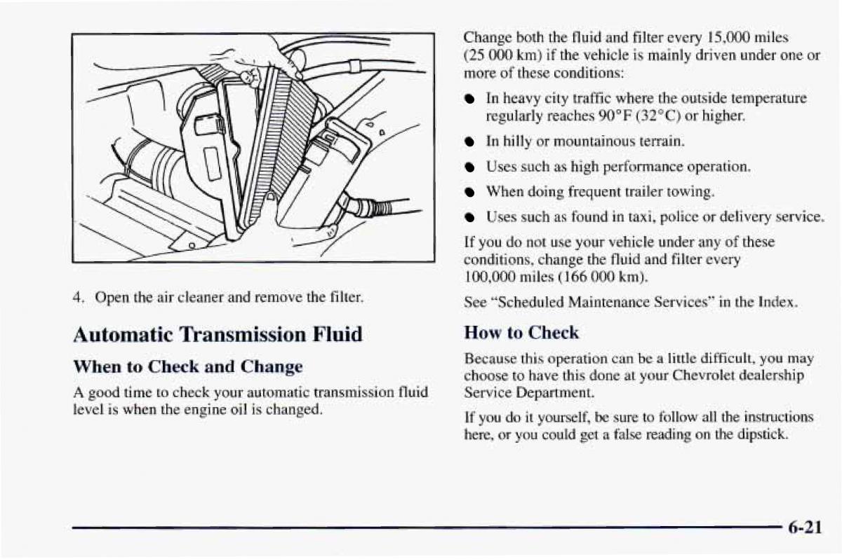 Chevrolet Camaro IV 4 owners manual / page 267