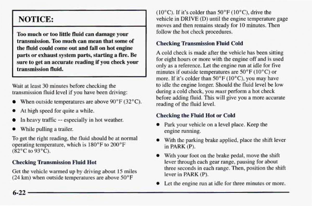 Chevrolet Camaro IV 4 owners manual / page 268