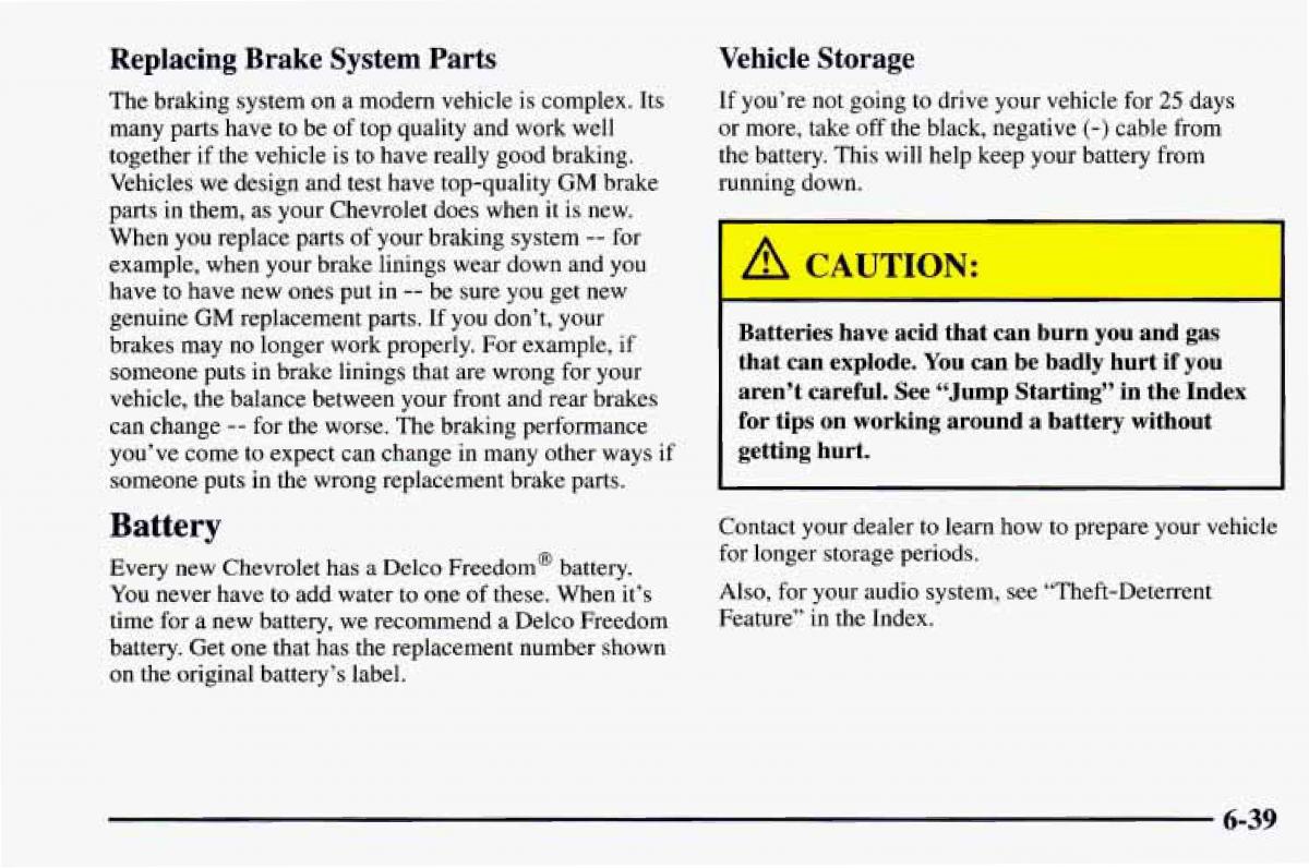 Chevrolet Camaro IV 4 owners manual / page 285