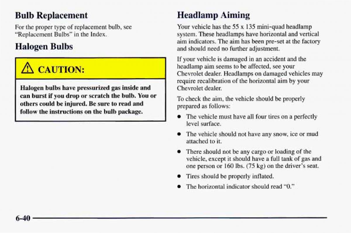 Chevrolet Camaro IV 4 owners manual / page 286