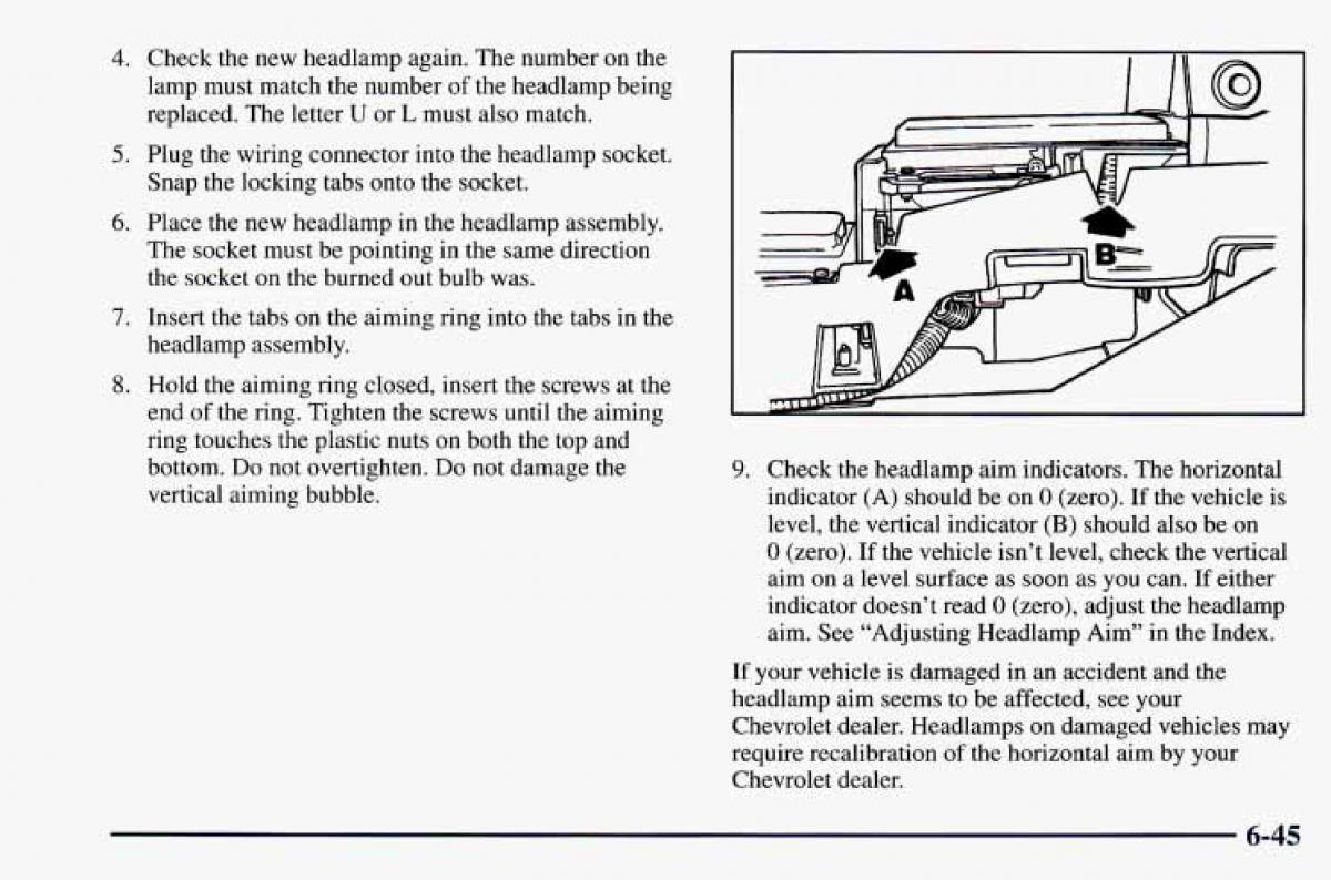 Chevrolet Camaro IV 4 owners manual / page 291