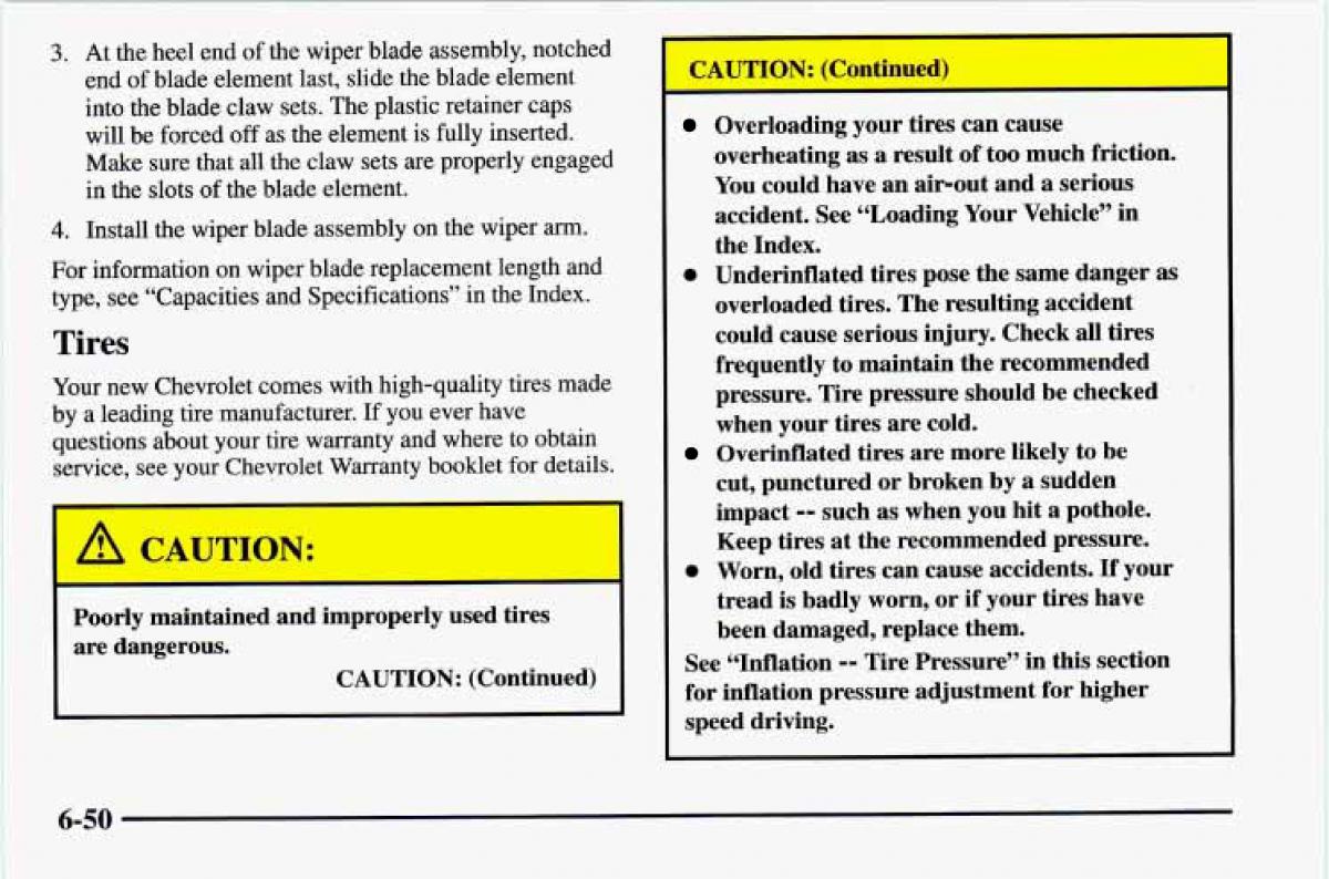 Chevrolet Camaro IV 4 owners manual / page 296